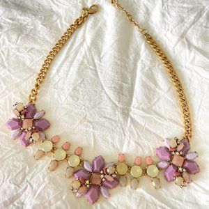 JCREW LILAC & PURPLE STATEMENT NECKLACE GORGEOUS!